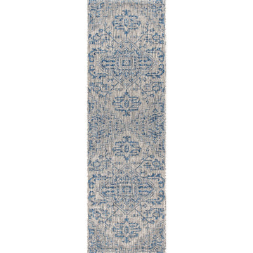 Estrella Bohemian Medallion Textured Weave Indoor/outdoor Runner Rug